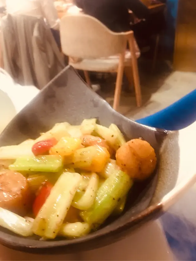 黑松露翡翠炒带子