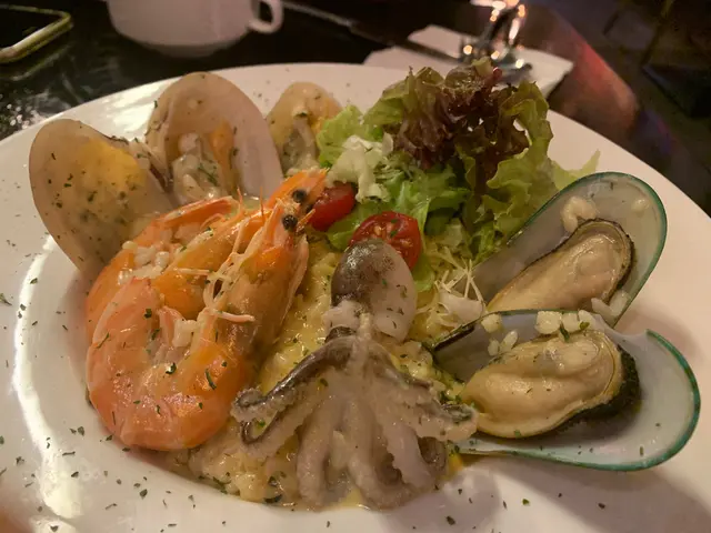 芝士忌廉海鮮燉飯