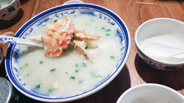 鮮蟹魚茸粥