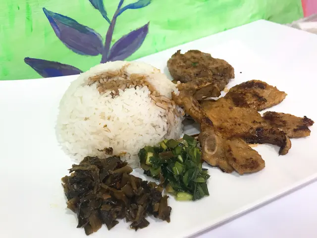 咸魚煎肉餅豬扒飯