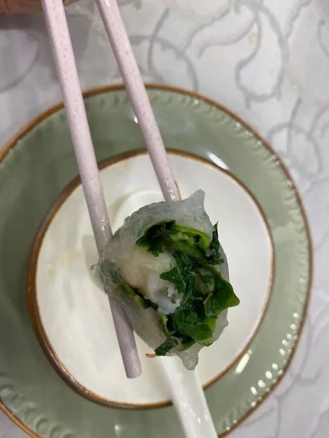鮮蝦菜苗餃