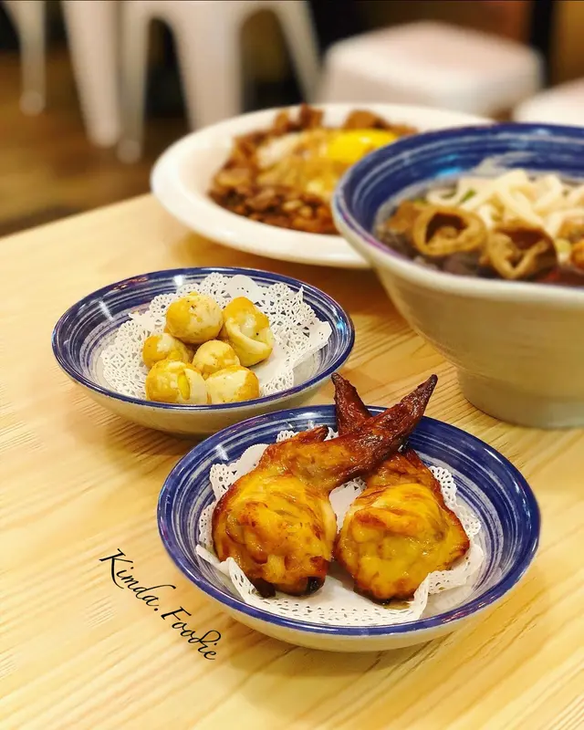 一君炸蛋  ($28)  &  芝士磨菇雞翼  ($32)