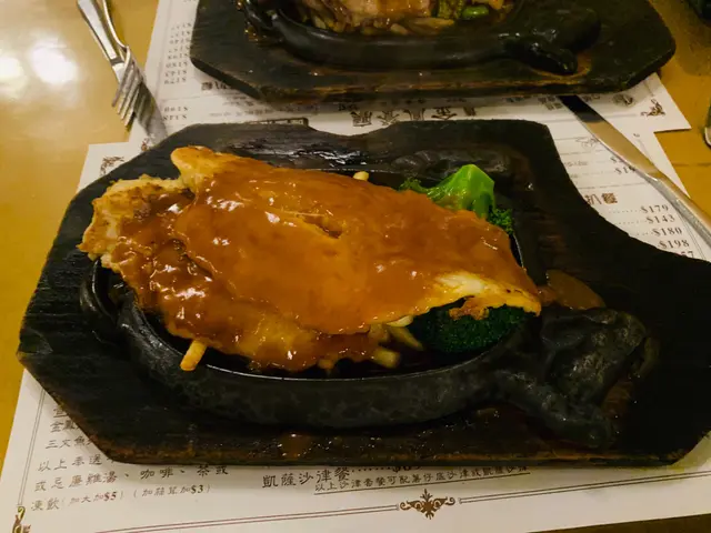 鐵板香煎龍利柳餐