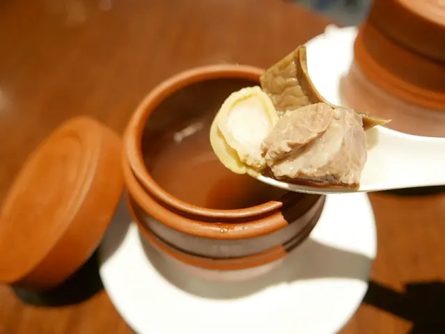 鮑魚松茸瑤柱燉水鴨湯