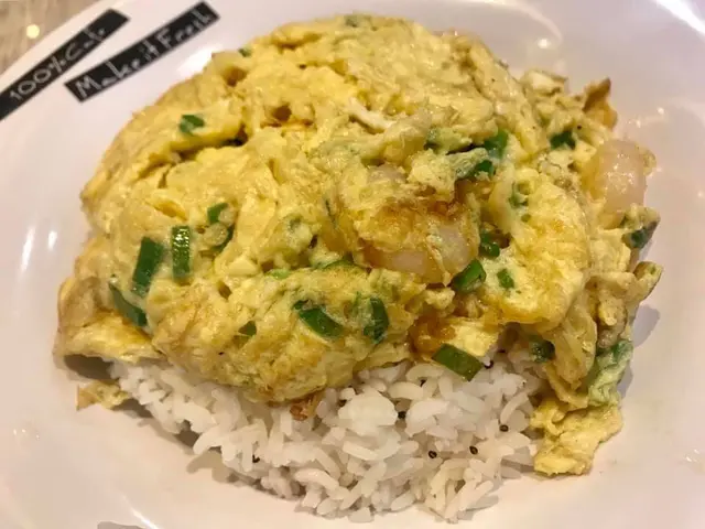 蔥花蝦仁炒蛋藜麥飯