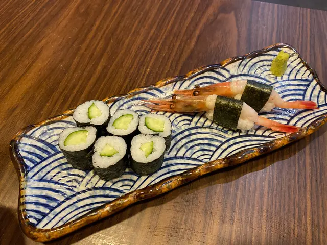 青瓜壽司，甘蝦壽司