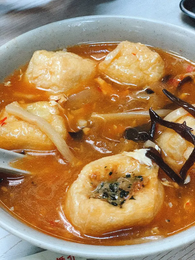 酸辣湯油豆腐