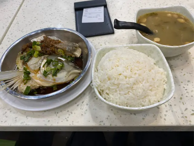 蒸鯇魚飯