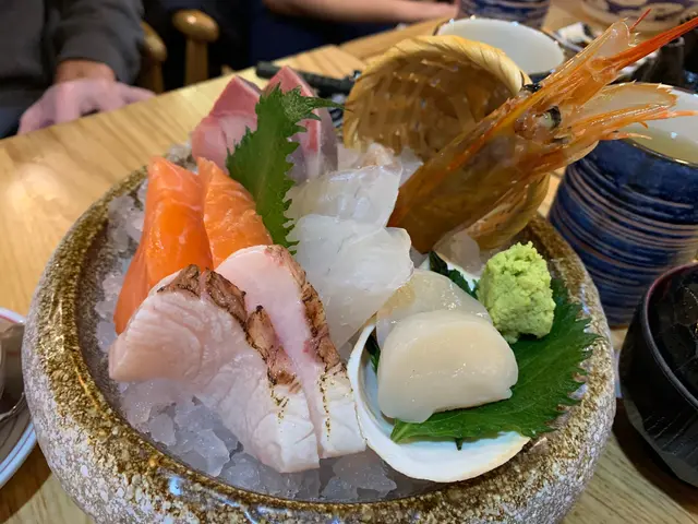 赤蝦海老刺身御膳