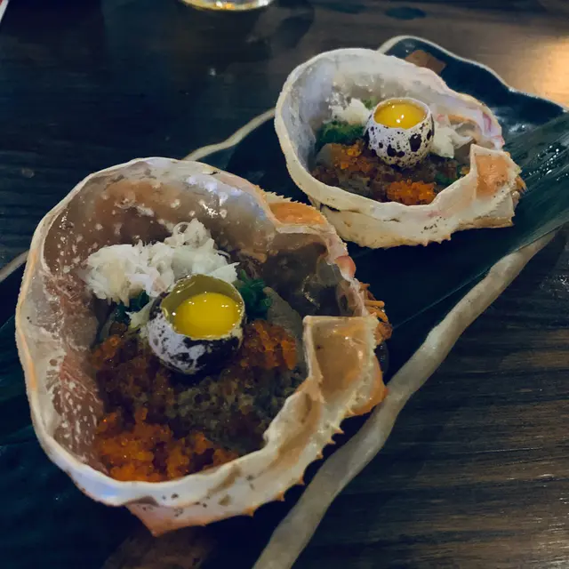 蟹味噌甲羅燒