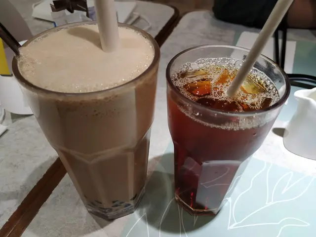 凍台式珍珠奶茶&蜂蜜綠茶
