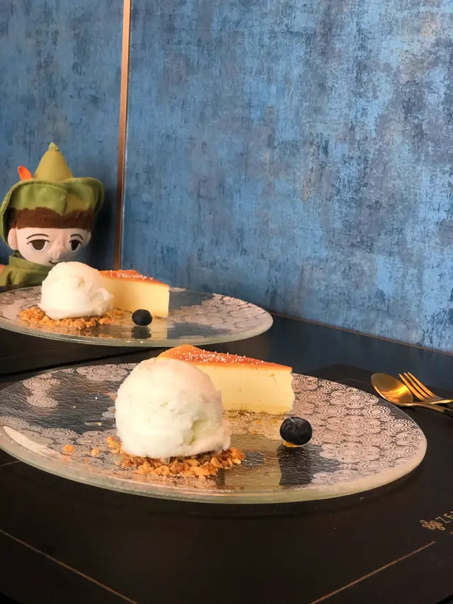 檸檬雪芭配芝士蛋糕