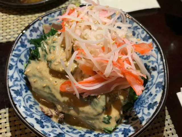 蟹肉芝麻凍菠菜
