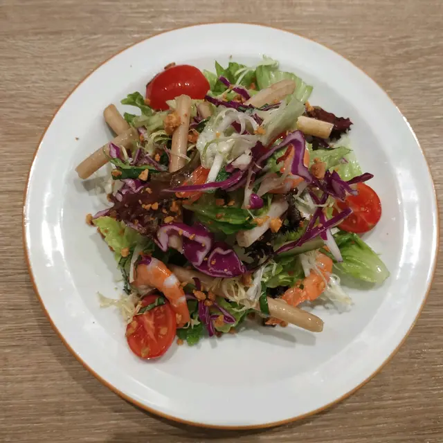 蓮藕心鮮蝦沙律