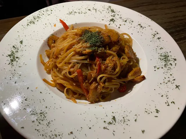 香辣蒜片鮮蟹肉意粉