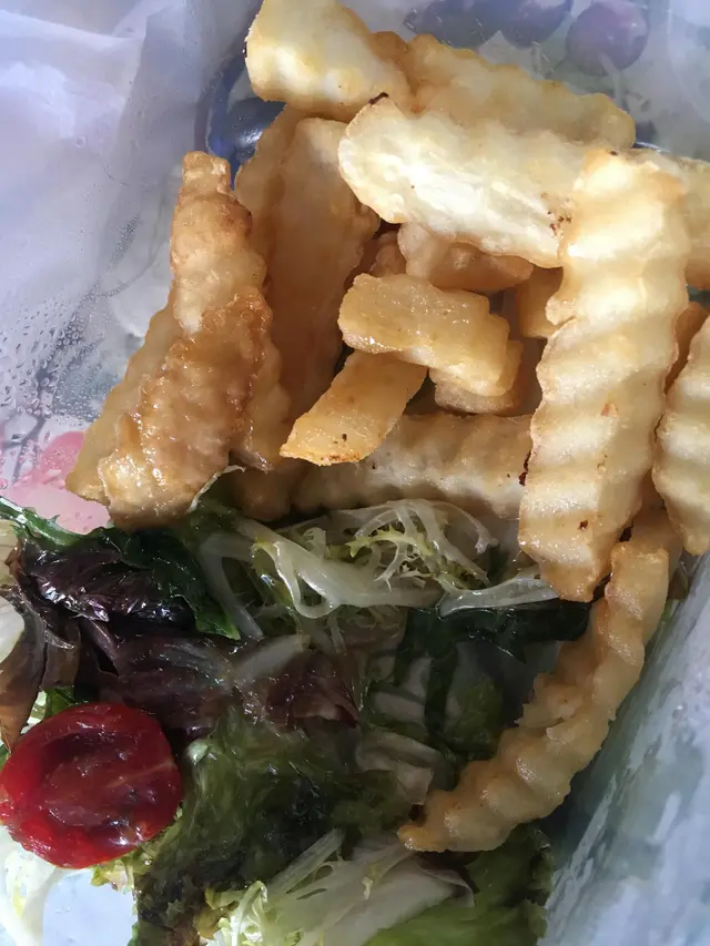 炸南乳雞脾 拼薯條