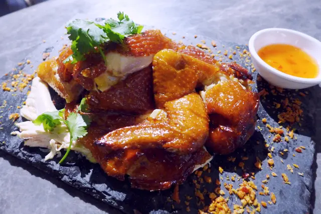 脆皮風沙雞半隻