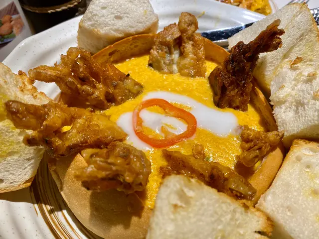 麵包焗咖喱軟殼蟹