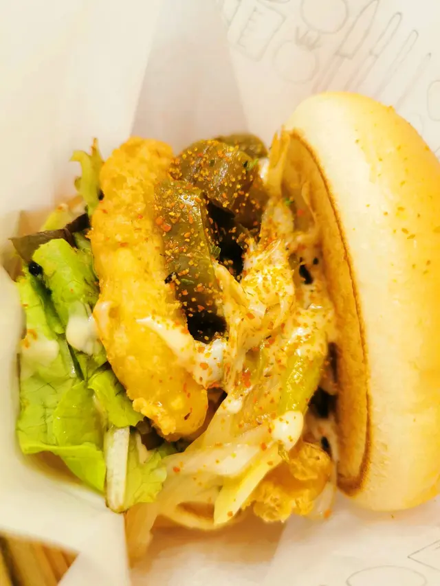 天婦羅京蔥雞漢堡