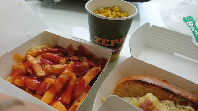 跟餐細薯條牛油粟米杯