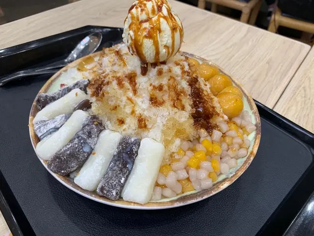 芋薯圓Q麻糬牛奶冰