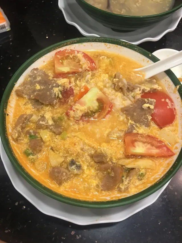 蕃茄蛋花牛肉湯飯