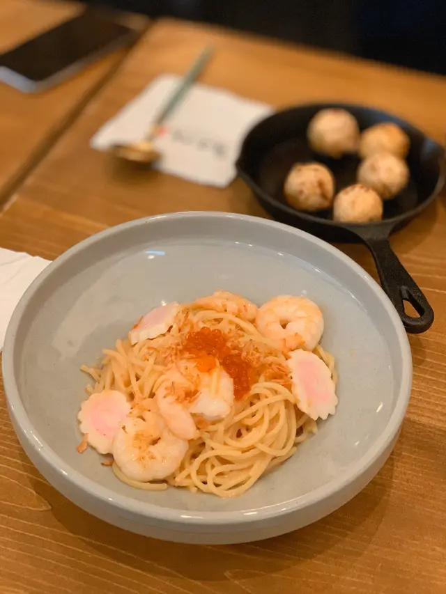 明太子鮮蝦意大利粉