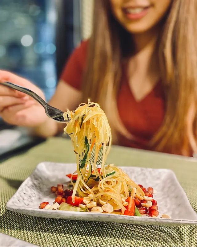 石榴籽青木瓜沙律