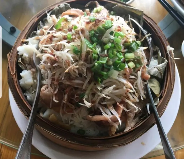 咸鮮蝦乾荷葉籠仔飯