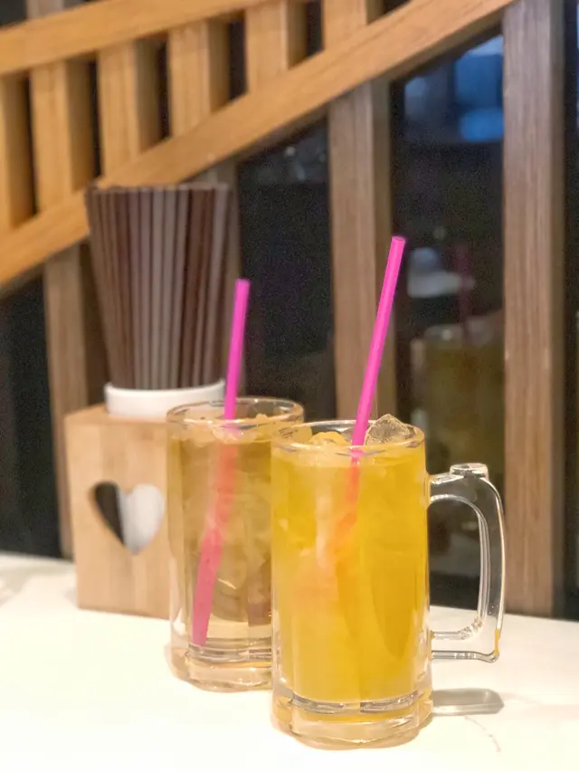 凍蜂蜜茉莉花茶 .凍愛文芒果茉莉花茶 