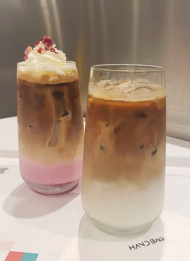 Rose Latte ($42) & Caffe Latte(39)
