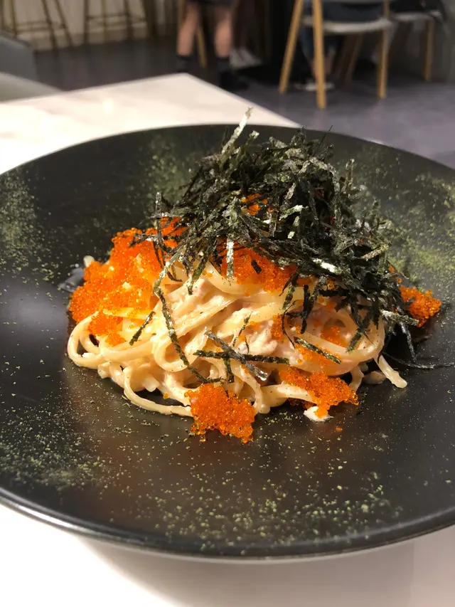 蟹肉蟹子明太子扁意粉