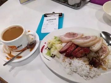 雙拼燻蹄叉燒飯