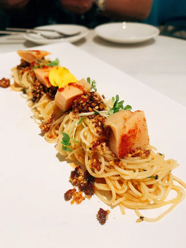 南非慢煮鮑魚配天使麵 