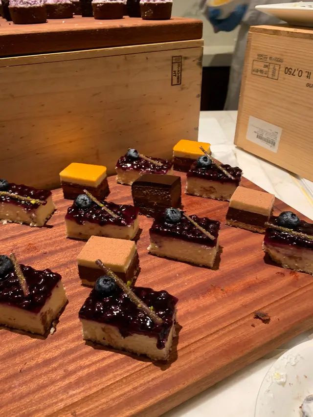 Take  a  guess  at  what  cake  it  is... but aside from that - there is definitely a very good selection of desserts