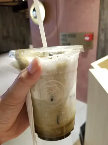绿茶玄米奶泡