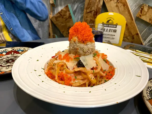 明太子蟹肉扁意粉