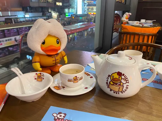 餐具都有B.Duck & Buffy,很可愛!