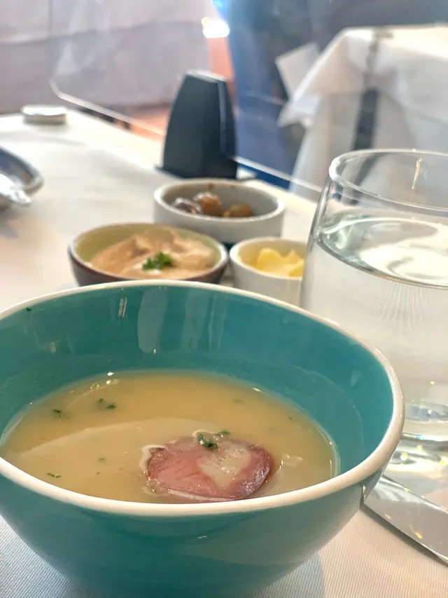 Potato, chorizo, kale