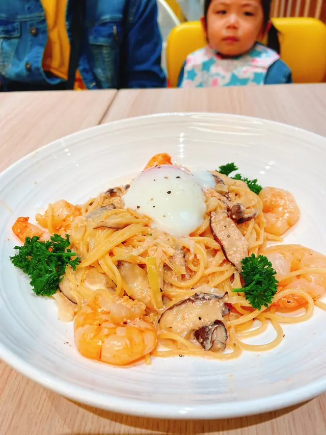 海蝦明太子忌廉意粉