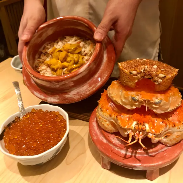 蟹肉海膽魚籽飯