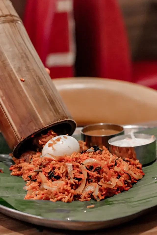 Bamboo Chicken Briyani