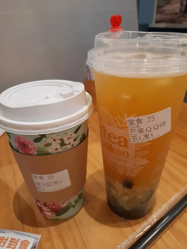 芒果QQ綠茶 樸玉紅茶