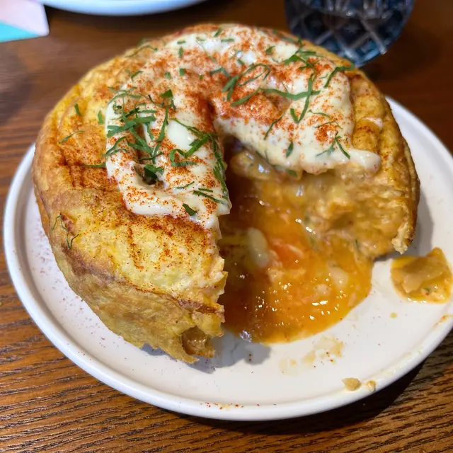 西班牙薯仔蛋餅配日式明太子