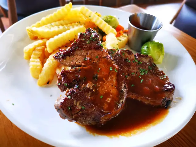 香煎牛柳扒配紅酒燒汁