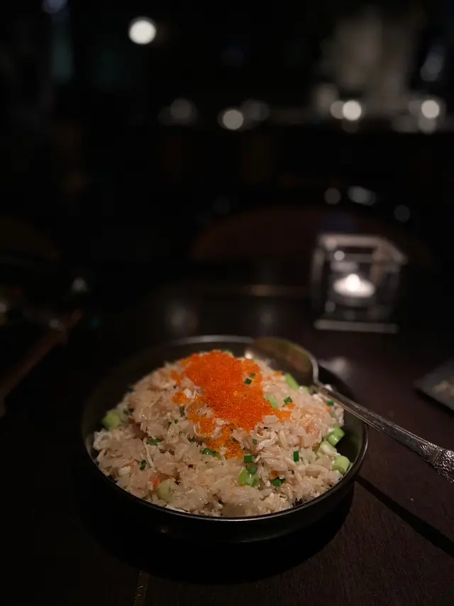 阿拉斯加蟹肉飛魚子炒飯