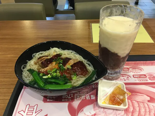 燒鵝米粉下午茶餐包紅豆冰