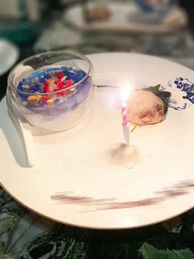 柚子冰粉配朱古力米糍