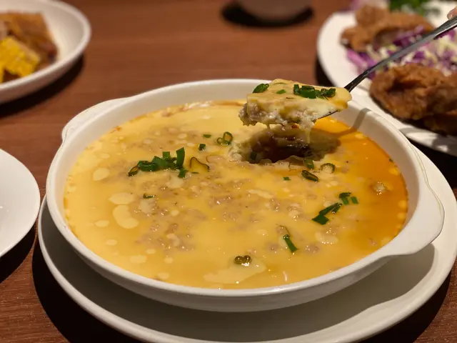 瑤柱肉鬆蒸水蛋 