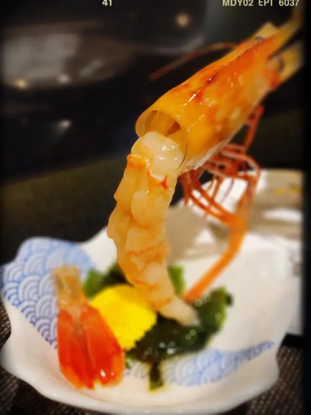 花雕牡丹蝦
